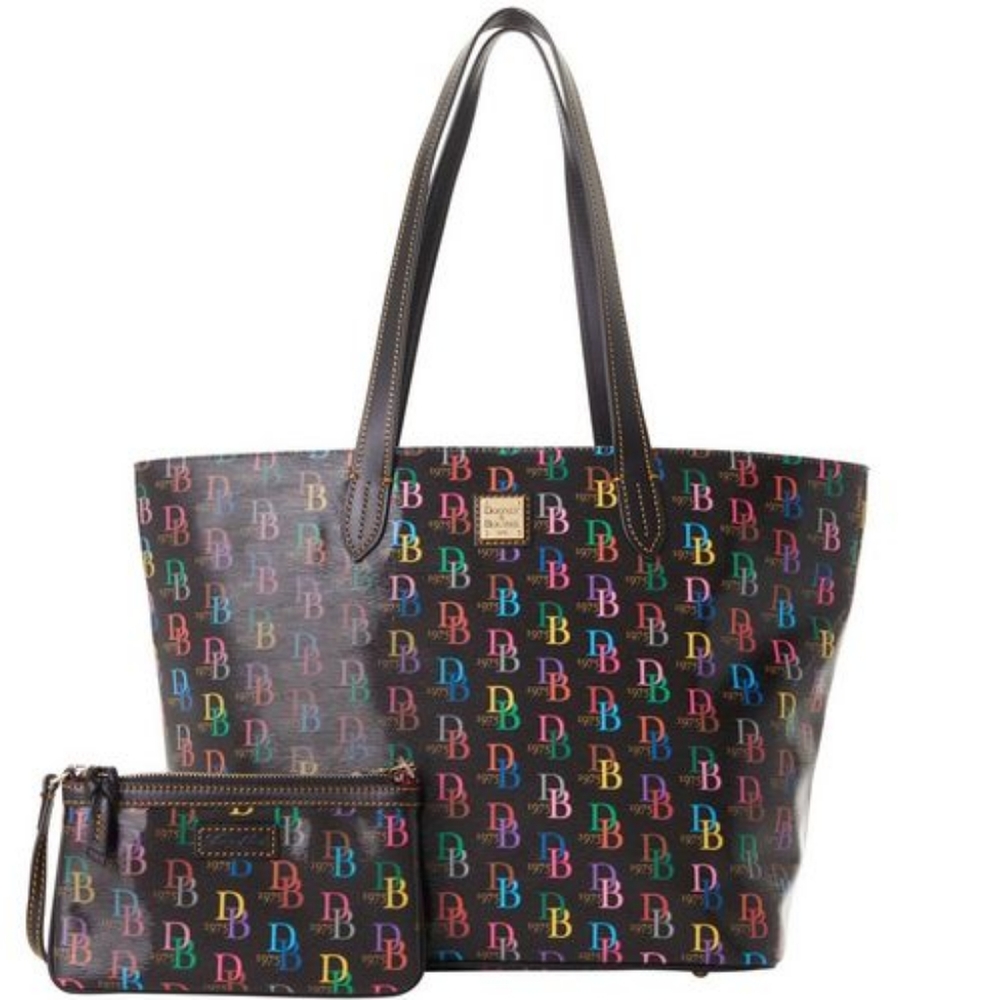Dooney & Bourke Large Shopper with wristlet and wallet